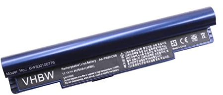 vhbw Akku Ersatz für Samsung AA-PB1TC6B, AA-PB1TC6W, AA-PB6NC6E, AA-PB6NC6W, AA-PB8NC6B für Notebook (4400 mAh, 11,1 V, Li-Ion) blau