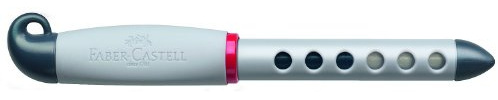 Faber-Castell 149880 - Schulfüller für Rechtshänder, Feder: A, Schaftfarbe: grau / rot