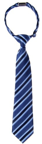 Retreez Jungen Gewebte vorgebundene Krawatte Preppy Gestreifte - blau - 4-7 Jahre