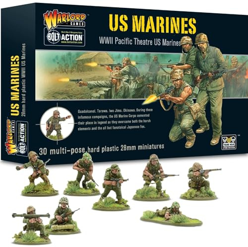 Bolt Action Warlord Games US Marines Infantry Platoon 28mm Plastic Miniatures