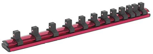 Sealey Ak27083 Socket Retaining Rail Locking Magnetic 3/8Sq Drive 12 Clips