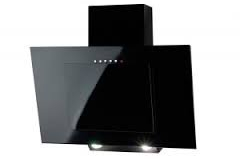 AKPO Campana extractora WK-4 NERO 50 Negra, Absorbedor, Filtro de chimenea, 3 velocidades, Ancho: 50cm