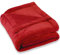 CelinaTex Flauschige Kuscheldecke XXL 220 x 240 cm rot Decke Sofa warm Wohndecke weich Mikrofaser Fleece Oeko-TEX Montreal
