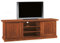 Porta TV in legno massello, noce, arte povera - cm 160