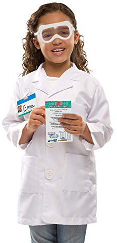 Melissa & Doug Scientist Role Play Costume Set | Role Play for Kids | 3+ | Gift for Boy or Girl