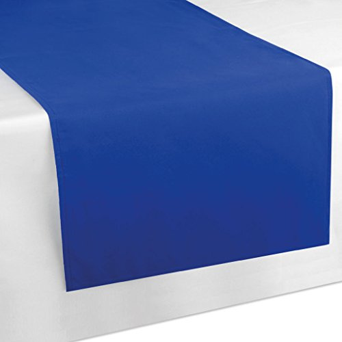 Bestlivings Tischläufer Tischband Tischuntersetzer 140x40 cm, schlicht und modern in vielen erhältlich (blau - Royalblau)
