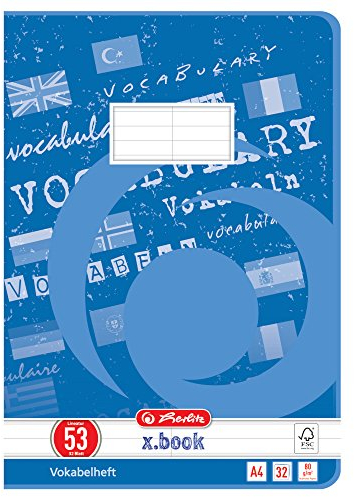 5 Vokabelhefte / A4 / 32 Blatt / Lineatur 53