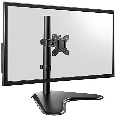 TekBox Monitor Mounts - Multi Arm Stands for 1 2 3 or 4 Computer Screens Single Twin Triple Quad (Single)