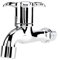 G1/2 Rubinetto dell'Acqua Beccuccio Singolo Rubinetto per Lavabo Fredda/Calda Acqua Chrome Classico Faucet Water Tap per Lavandino Cucina Lavatrice Lavabo Bagno (#4)