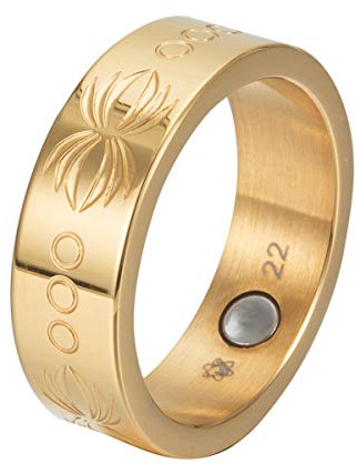 Magnetschmuck-4you Magnetring Premium Vintage gold Wings nickelfrei allergiefrei 2747 24k hartvergoldet