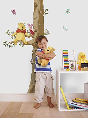 Komar Disney Deco-Sticker | Winnie The Pooh Size | Größe:100 x 70 cm (Breite x Höhe) | Wandtattoo, Dekoration, Kinderzimmer, Messbaum, Bunt