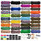 WEREWOLVES 550 Paracord Typ III - Survival Paracord Bracelet Rope Kits - Zelt Seil Fallschirm Schnur Combo Crafting Kits, viele Farben der Outdoor Survival Rope - Great Gift (Luky-40 Color)