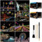 Scratch Art für Kinder & Erwachsene, Regenbogen-Gravur, Malerei Landschaft Kratzbrett (A4) Bastelset: 8 Blatt mit 4 Werkzeugen,New York, Freiheitsstatue, Golden Gate Bridge, Manarola (Amerika/Europa)