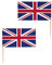 Unique 28800 Cupcake Toppers-Union Jack Party-Pack of 30, Multicolour