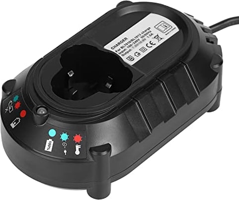 Lithium-Ionen-Akkuladegerät, Ersatz-Schnellladegerät Lithium-Akku-Ladestation für 10,8V-12V DC 1,5A BL1013 BL7010(EU-Stecker)