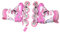 Inline Skates für Kinder, Verstellbare Rollschuhe mit Leuchträdern für Mädchen Frauen Männer Jungen Jungen Kleinkinder,Skates voll leuchtenden Rädern (M-Code - Pulver (41 * 35 * 11,5 cm))