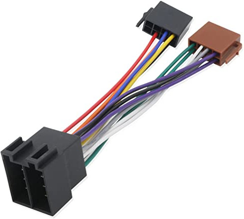 Fiegromech VW Audi ISO Radio Harness Adapter for CD DVD Stereo Power Speaker Cable Connector