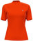 HDTIYUYP UV Shirt Damen Kurzarm - Wasser Schwimmen Tshirt Rashguard Frauen Badeshirt Surf Shirt Schnelltrocknende Strand Shirt Wet Top Orange XL