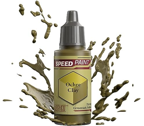 The Army Painter Speedpaint Ochre Clay 2.0, Single Modellbau Acrylfarbe 18ml Einschichtige Lackierlösung Für Fantasy Tabletop Miniatures Like Warhammer 40k Figuren und DnD Miniatures