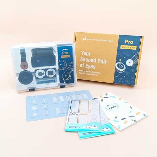 uHandy Pro Mobile Microscope - Science Kit : Pocket Microscope 45x-270x Magnification, Portable, Compatible with iPhone, iPad, Android. Designed for Science Curriculums, Lab Courses, homeschooling!