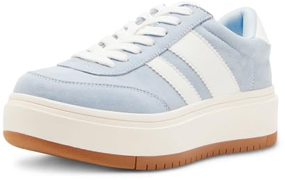 Madden Girl Women's Navida Fashion Sneaker, Light Blue, 6.5
