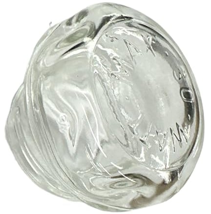 QUAILITAS Transparent Lamp Dome [1 Piece/Clear] – 48 mm Diameter, Lamp Cover Glass Dome for Whirlpool, Bauknecht, Ignis, Universal Oven Lamp Cover for Light Bulb – Kitchen Appliance Accessories