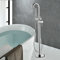 Freistehende Badewannenarmatur, Standarmatur Brausegarnitur, Bodenstehender Wannenarmatur, Badewanne mit Handbrause, Retro Stand Brause, Duschset für Badewanne und Duschräume