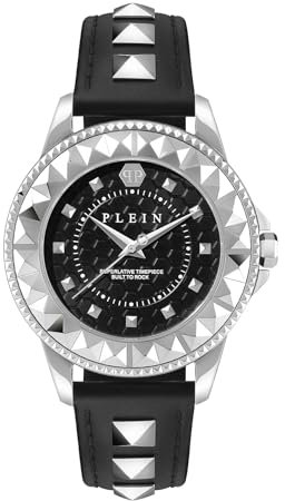 Philipp Plein Damen Uhr Analog Quarz Plein Lady Rock PWPQA0124 Leder