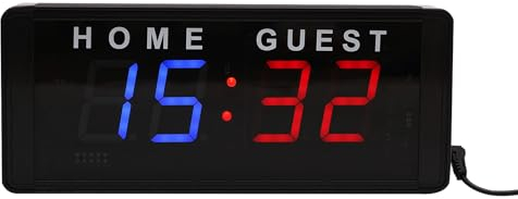 LED Anzeigetafel Sport, Elektronische Anzeigetafel, 0-99 Punkte, mit Fernbedienung, Tragbare LED-Anzeigetafel für Basketball, Badminton, Baseball und andere Wettkampfspiele, Kompakt und Leicht