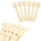 500 palas compostables beige 10 cm para helado, yogur y semifríos, cucharillas