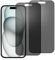 chejuza Anti-Spion Matt Keramik Schutzfolie für Apple iphone 15/15 pro [2 Stück], Anti-Fingerabdruck, Anti-Spy,Zero Bubble HD Displayschutzfolie,PET-Material (kein Glas)