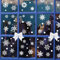 BetterJonny 177Pcs Stickers Noël Fenêtre Réutilisable, Décoration Statique Autocollant DIY Flocon de Neige Avec 2 Nœuds Pour Vitre