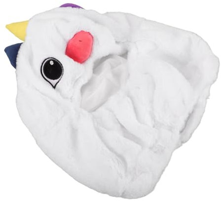 ULTECHNOVO Plüsch Einhorn Helmüberzug Niedlicher Tierhelm Schutz Universelle Helmhaube Haltbarer Motorradhelm Passend Für Verschiedene Helme Installieren Für Radfahrer Und Motorradfahrer