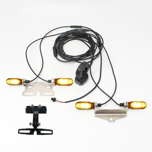 XBERSTAR Bike Tail Light Turn Signals 12V Turn Signals Light Electric Bicycle Tail Light Safety Warning Bike Lights for Bicycle E-bike Motorcycle