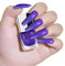 Purple Glitter Nail Polish - Quick Dry Sparkly Nail Varnish with Shimmer Finish - Long Lasting No UV Gel Nail Polish for Women Girls Home Nail Art