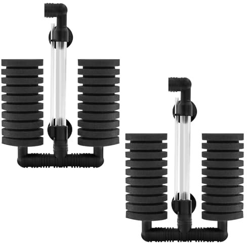 TOKSEO Set di 2 filtri in Spugna per Acquario, per Filtro Biologico e Meccanico, Filtro in Spugna per gamberetti Bettas