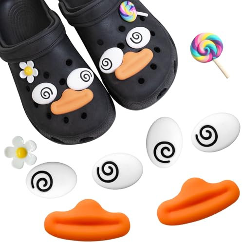 Funny Charms for Crocs, 8PCS Cute Shoe Charms for Clogs Shoe Decoration Charms Diy Clog Sandals Accessories for Teen Women (B)