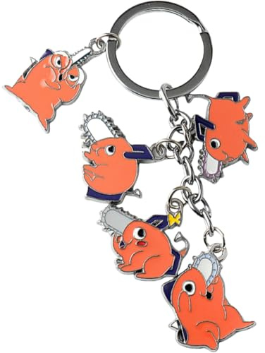 ENIXWH Keyring, Chainsaw Pochita Bag Pendant, Key Holder, Car Key Ring, Women's Bag, Decorative Pendant, Style A, 10CM