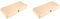Tuesoa 2X Wooden Slide Storage Box, Holds 50 Slides, Microscope Slide Box
