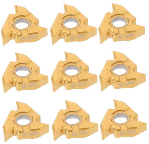BUGUUYO 10 Pezzi Inserti per Filettatura Ir Resistenti Allusura per Taglio Rapido e Preciso Strumenti Elettrici