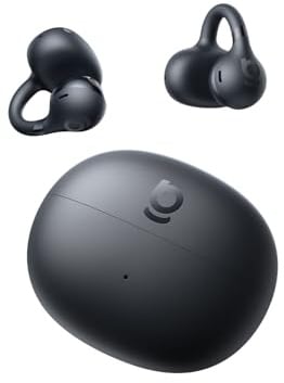 Baseus Bowie MC1Open Ear Clip-On Earbuds 40H Adaptive Comfort Anti-Drop Design Impactful Sound from Adaptive Bass Boost Adaptive Noise Cancelling Calls IP57 Waterproof (BC1 Cosmic Black)