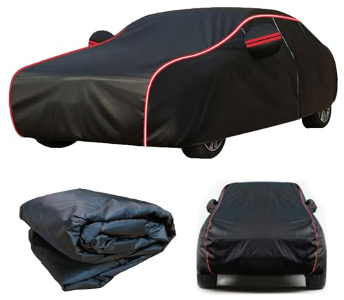 Car Cover for Dacia Duster 2010-2025,All-Weather Protective, Exterior Scratch Proof, Secure Side Zipper, Reflective Safety Strips, Outdoor Indoor Use