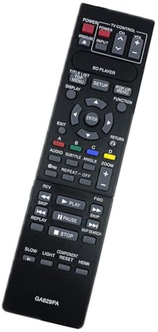 TFAOYS GA629PA Multiple Device Remote Control for BluRay DVDs Players, Wear Resistant and Effortless Operations Universals Remote