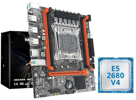X99 Gaming Motherboard Kit With E5 2680 V4 & DDR4 8Gx2 2133MHz ECC M.2 NVME For Desktop PC(Motherboard+CPU)