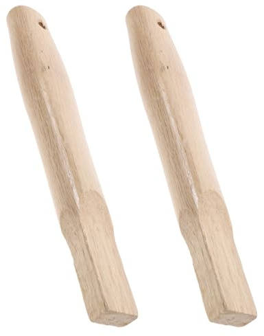 Yardenfun 2 Stück Ergonomischer Holzgriff für Kleine Zimmermannshämmer mit Quadratischem Lochdesign und Komfortablem Griff für Holzarbeiten und Reparaturen