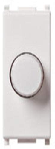 Vimar 14150 Dimmer per lampade ad incandescenza 100-500 W, comando e regolazione con potenziometro rotativo,
