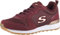 Skechers OG 85 Goldn Gurl, Zapatillas para Mujer, Burgundy Suede Nylon Mesh Rose Gold Trim, 40 EU