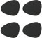 Lind DNA Tischset Curve L - Nupo - 4er Set (Schwarz)