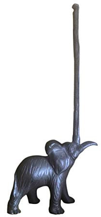 TentHome Küchenrollenhalter Stehend Papierrollenhalter Ohne Bohren Rollenhalter Papierhalter Ersatzrollenhalter Antik Gusseisen Dekorativer Tiere Küchen Bad Zubehör (Elefant)