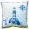 Raebel Leuchtturm Kissenhülle Maritim Deko Zierkissen Nautik Garten 100% Polyester (40 x 40 cm Kissenhülle)